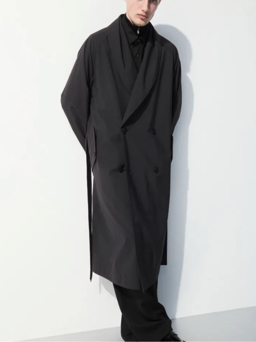 COS The Technical Wool-blend Trench Coat Size 40R